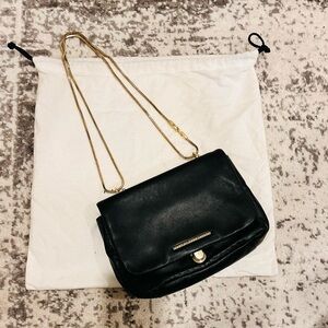 Marc Jacobs Black and Gold Crossbody Bag